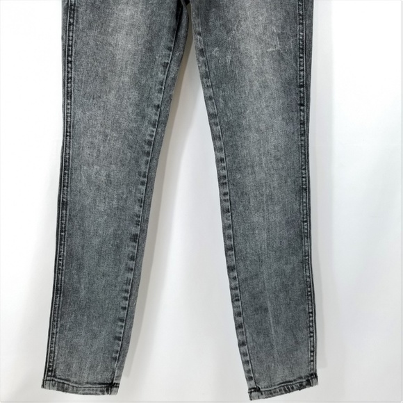 Free People Skinny Ankle Jeans Black Button Fly 26 - Picture 3 of 8